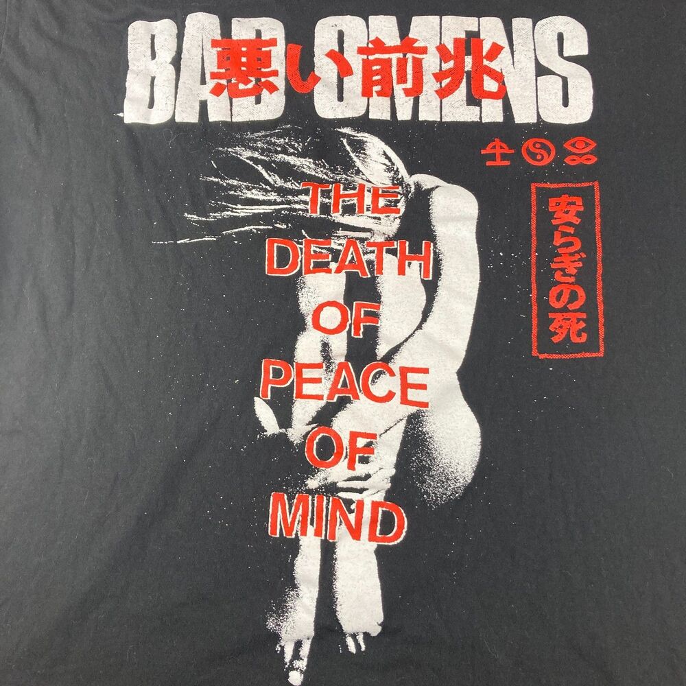 Bad Omens The Death of Peace of Mind Shirt Mens XL Sumerian Records Band Tee